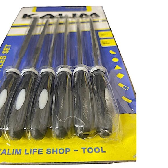 Kalim Mini Needle File Set New (Carbon Steel 6 Piece-Set) - Picture 3 of 3
